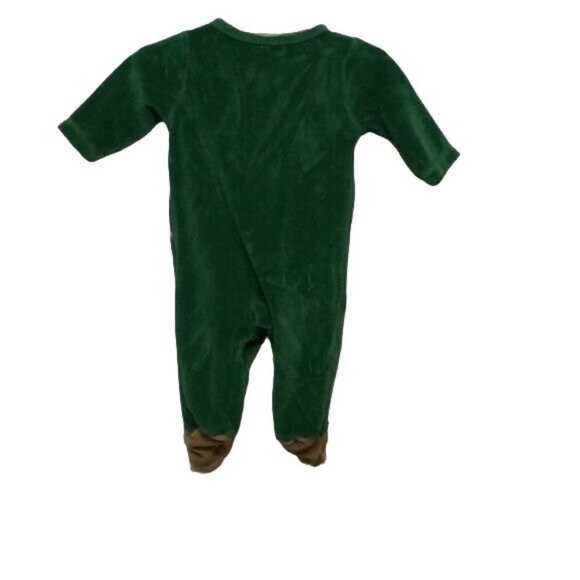 JUST One Year Green Christmas Sleeper 12-18 Months - Picture 2 of 4